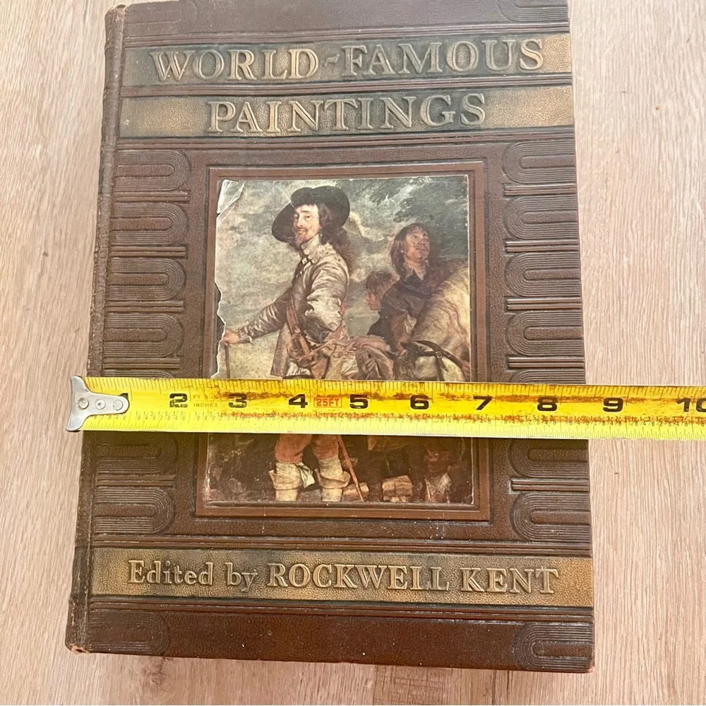 Vtg‎ 1939 Book First Edition, World Famous Paintings, 100 illustration Plates